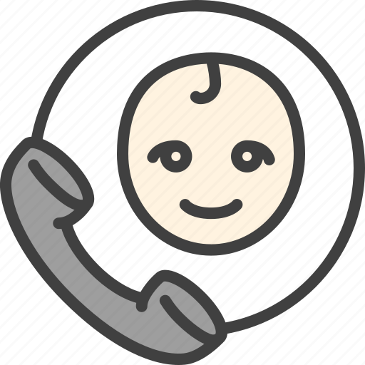 Baby, babycall, call, helpline, phone, support icon - Download on Iconfinder
