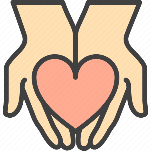 Care, charity, hands, heart, love, valentine icon - Download on Iconfinder