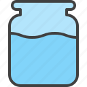 bottle, container, glass, jar, mason jar