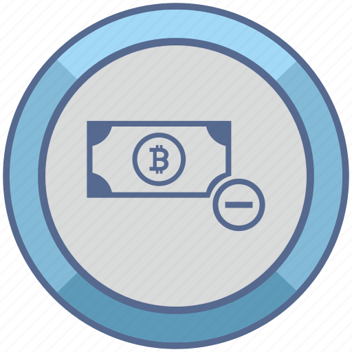Bitcoin, minus, money, operation, value icon - Download on Iconfinder