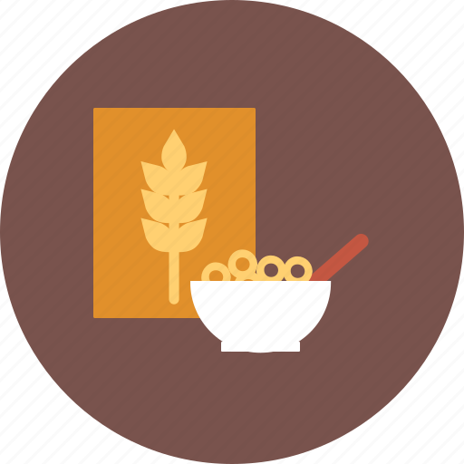 Breakfast, cereal, meal, milk, morning, wheat icon - Download on Iconfinder