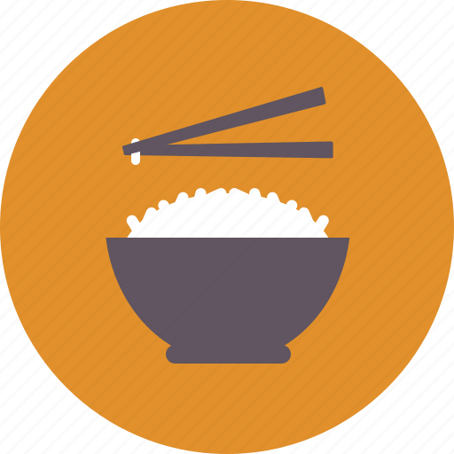 Bowl, chopsticks, food, meal, rice icon - Download on Iconfinder