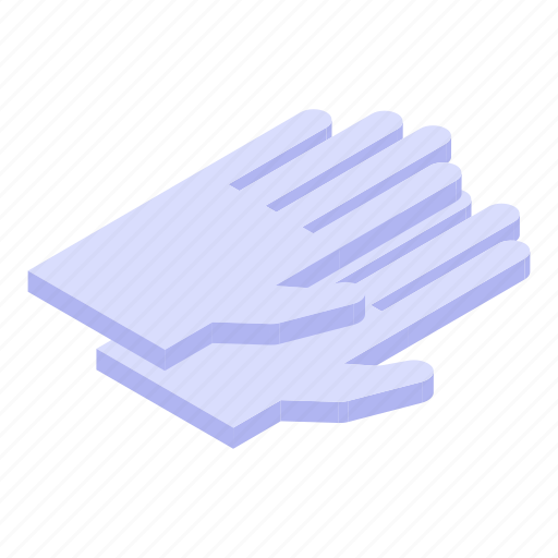 Cartoon, gloves, hand, isometric, logo, medical, rubber icon - Download on Iconfinder