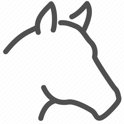 Animal, farm, horse, hoss, meat, silhouette, stallion icon - Download on Iconfinder