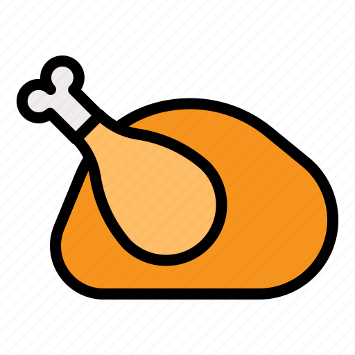 Bone, chicken, food, meat, turkey icon - Download on Iconfinder