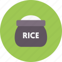 bowl, flour, japan, meal, rice, sushi