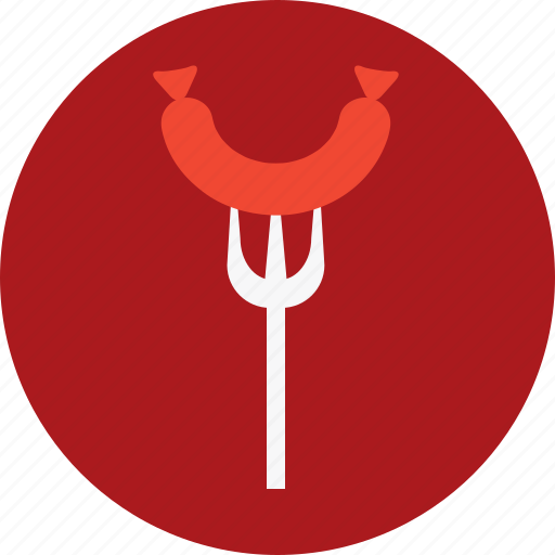 Eat, food, fork, meat, restaurant, sausage icon - Download on Iconfinder