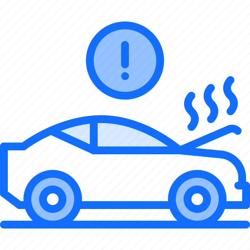 Breaking, car, hood, mechanic, service, smoke, transport icon - Download on Iconfinder