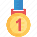 champion medal, first place, first rank, medal, winner