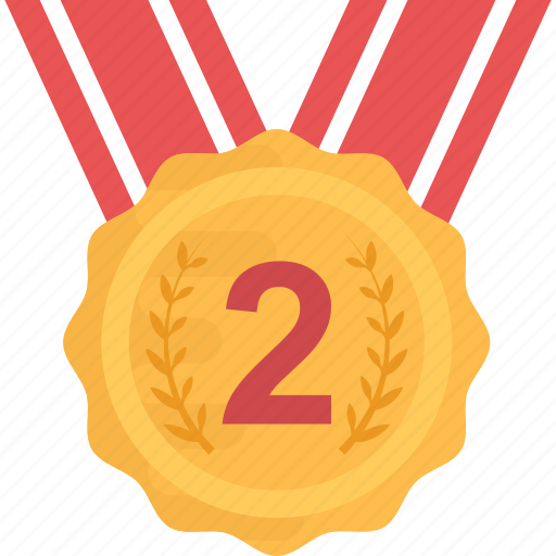 Award Medal Position Medal Reward Second Icon Download On Iconfinder