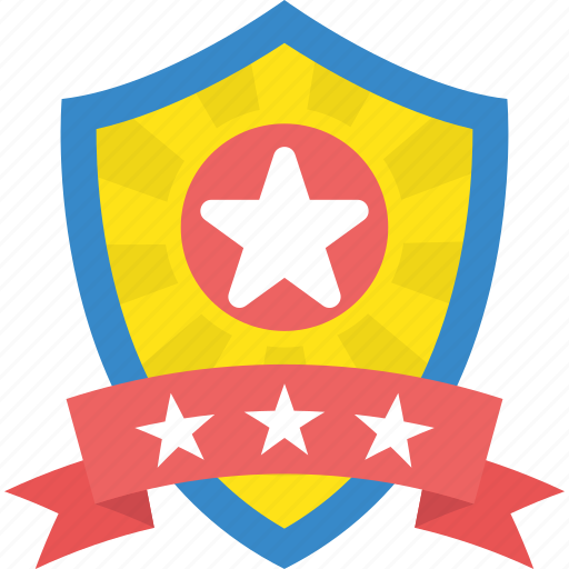 Award, prize, ranking badge, rating, star shield icon - Download on Iconfinder