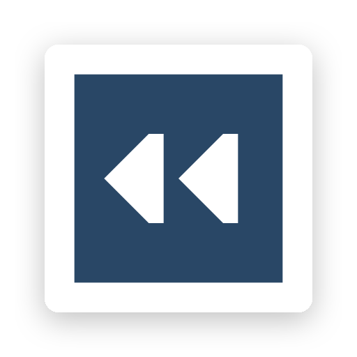 Square, rewind, media control, audio, video icon - Free download