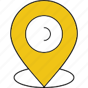 gps, location, map, pin