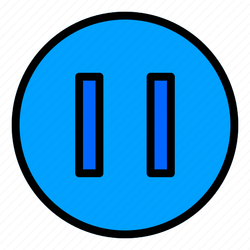 1, circle, pause, media, player, stop, music icon - Download on Iconfinder