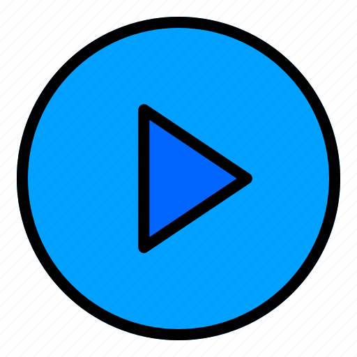 Circle, play, media, player, start, video icon - Download on Iconfinder