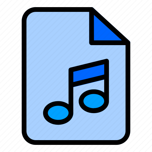 File, music, media, player, document, sound icon - Download on Iconfinder