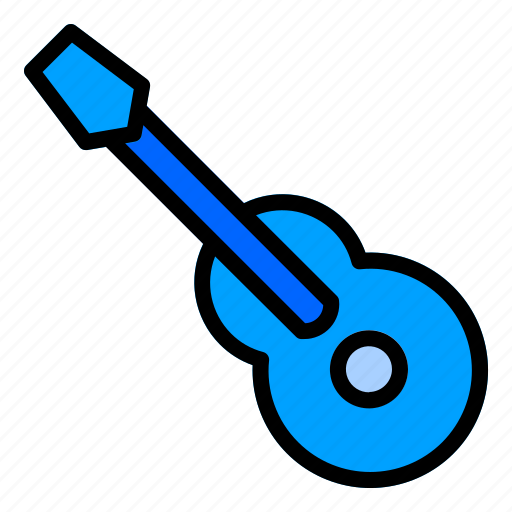 1, guitar, media, player, music, instrument, acoustic icon - Download on Iconfinder
