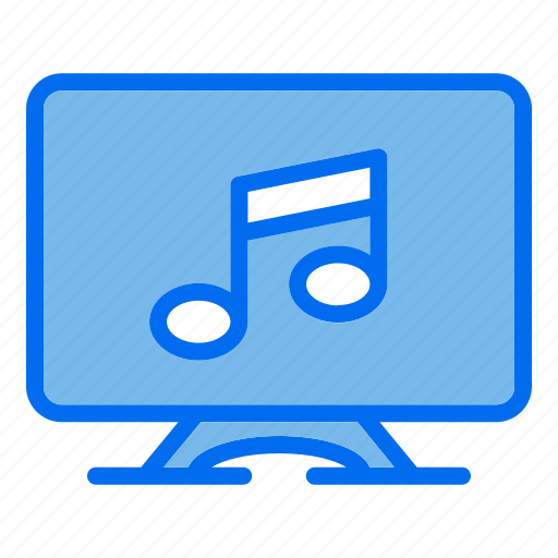 1, tv, music, media, player, television, screen icon - Download on Iconfinder