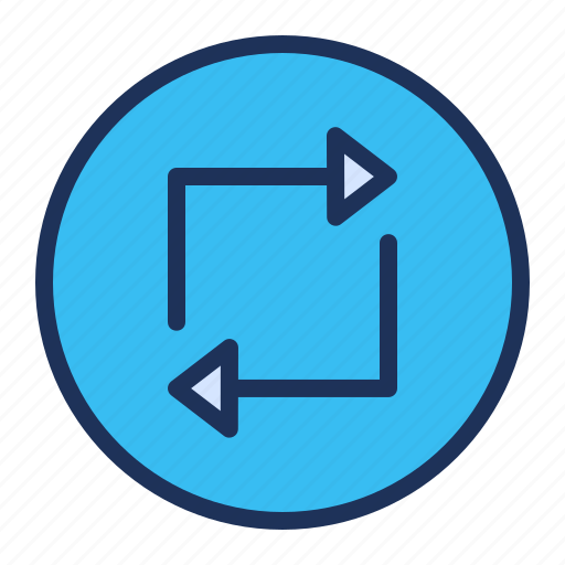 Arrow, endless, loop, media player icon - Download on Iconfinder