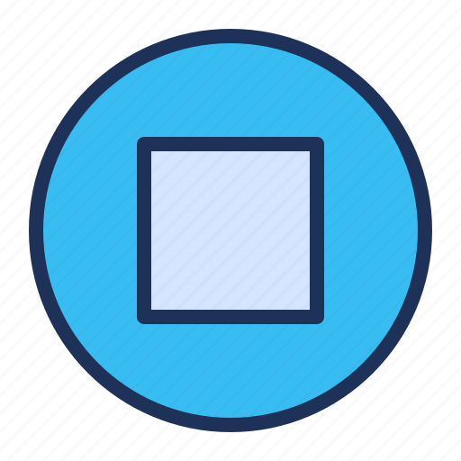 End, media player, square, stop icon - Download on Iconfinder