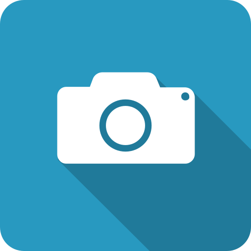 Blue, camera, media, player, shadow icon - Free download