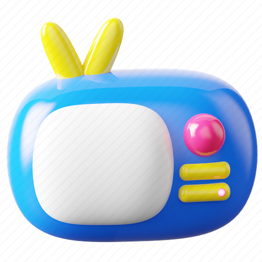 Television, illustration, tv, screen, monitor, technology, entertainment 3D illustration - Download on Iconfinder