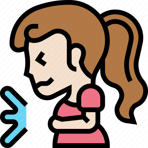 Ache, sneeze, cough, sick, girl icon - Download on Iconfinder