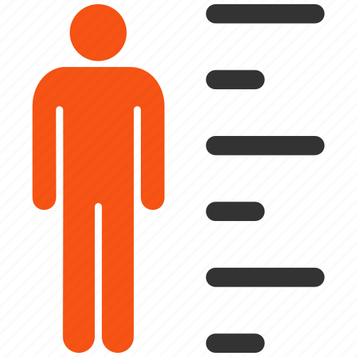 Height, human size, male test, man, measure, profile, tall icon - Download on Iconfinder
