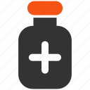 bottle, container, drug, medical, medicament, medication, vial