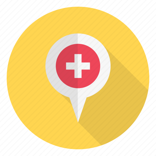 Clinic, gps, location, map, pin icon - Download on Iconfinder