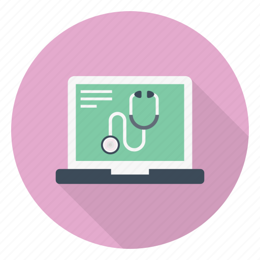 Healthcare, laptop, medical, online, testing icon - Download on Iconfinder