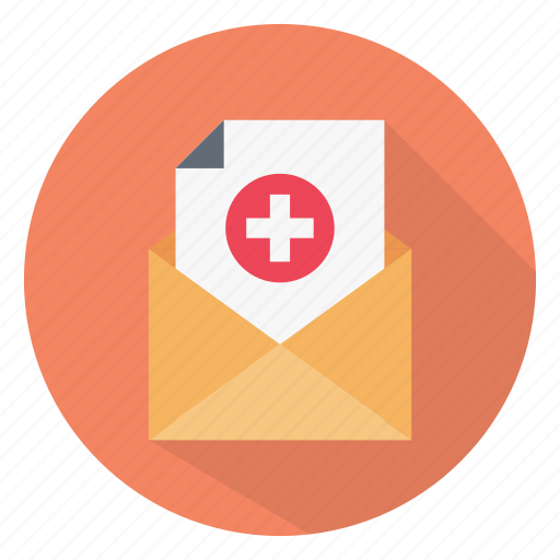 Envelope, healthcare, medical, message, report icon - Download on Iconfinder