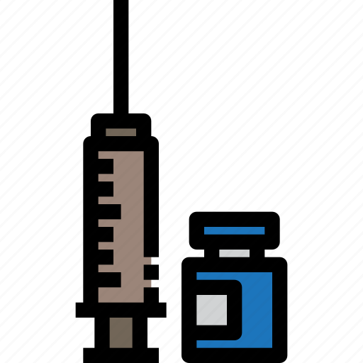 Drug, injection, medical, pharmacy, syringe icon - Download on Iconfinder