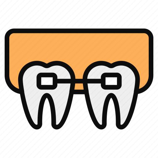 Braces, dental, dental braces, dental care, dental health, dentistry, orthodontic icon - Download on Iconfinder
