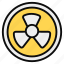 chemical radiation, danger sign, radiation, radioactive sign, radioactive symbol 