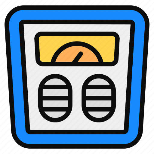 Bathroom scale, electronic appliance, machine, obesity scale, weight, weight machine, weight scale icon - Download on Iconfinder
