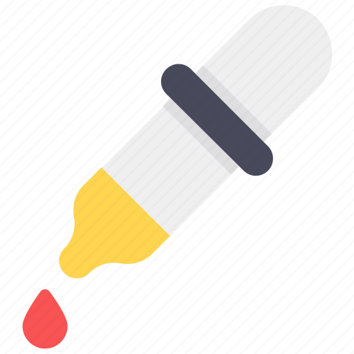 Chemical dropper, color dropper, dropper, dropper pipe, ink dropper, pipette icon - Download on Iconfinder