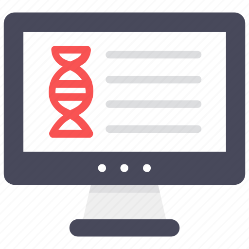Deoxyribonucleic acid, dna, dna strand, online, online dna, online medication icon - Download on Iconfinder