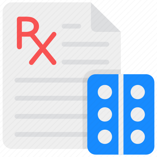 Medical pills, medical report, patient card, prescription, rx icon - Download on Iconfinder