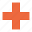 cross, medical, sign, health, hospital 