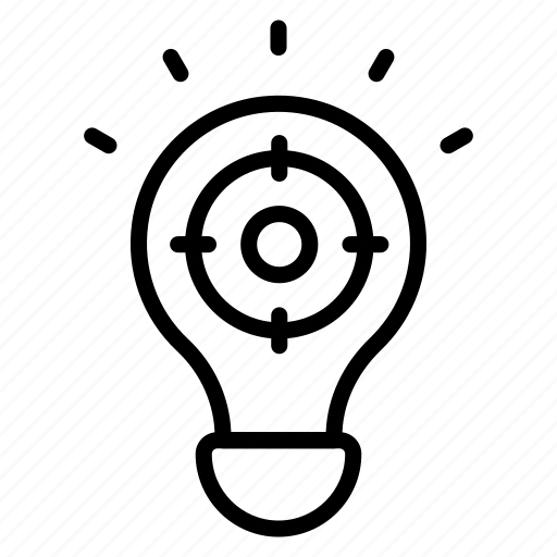 Idea target, idea aim, idea objective, idea goal, innovation icon - Download on Iconfinder