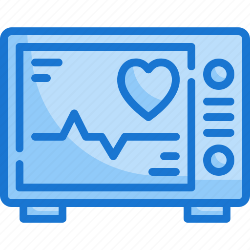 Cardiogram, heart, rate, beat, eletrocadiogram, monitor, pulse icon - Download on Iconfinder
