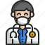 doctor, avatar, stethoscope, medical, physician, sergeon 