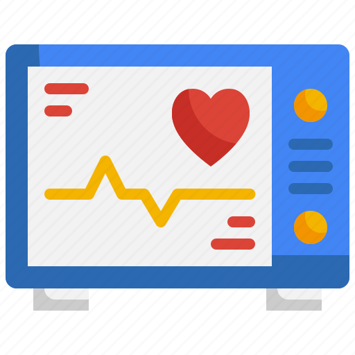 Cardiogram, heart, rate, beat, eletrocadiogram, monitor, pulse icon - Download on Iconfinder