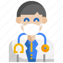 doctor, avatar, stethoscope, medical, physician, sergeon