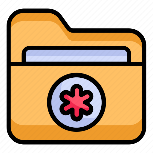 Folder, health, healthcare, medical, medical document, medical folder icon - Download on Iconfinder