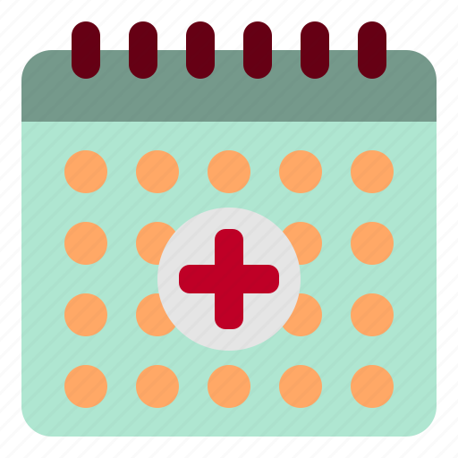 Calendar, appointment, quarantine, illness, hospital icon - Download on Iconfinder