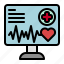 onlineappointment, monitor, heartrate, calendar, checkmark 