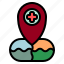 place, gps, hospital, mappoint, location 