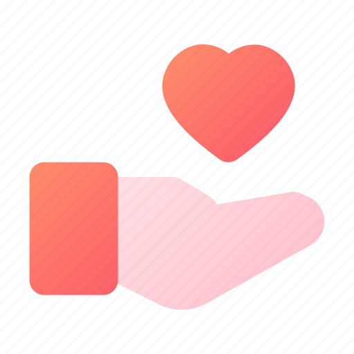 Healthcare, hand, heart, love, care icon - Download on Iconfinder